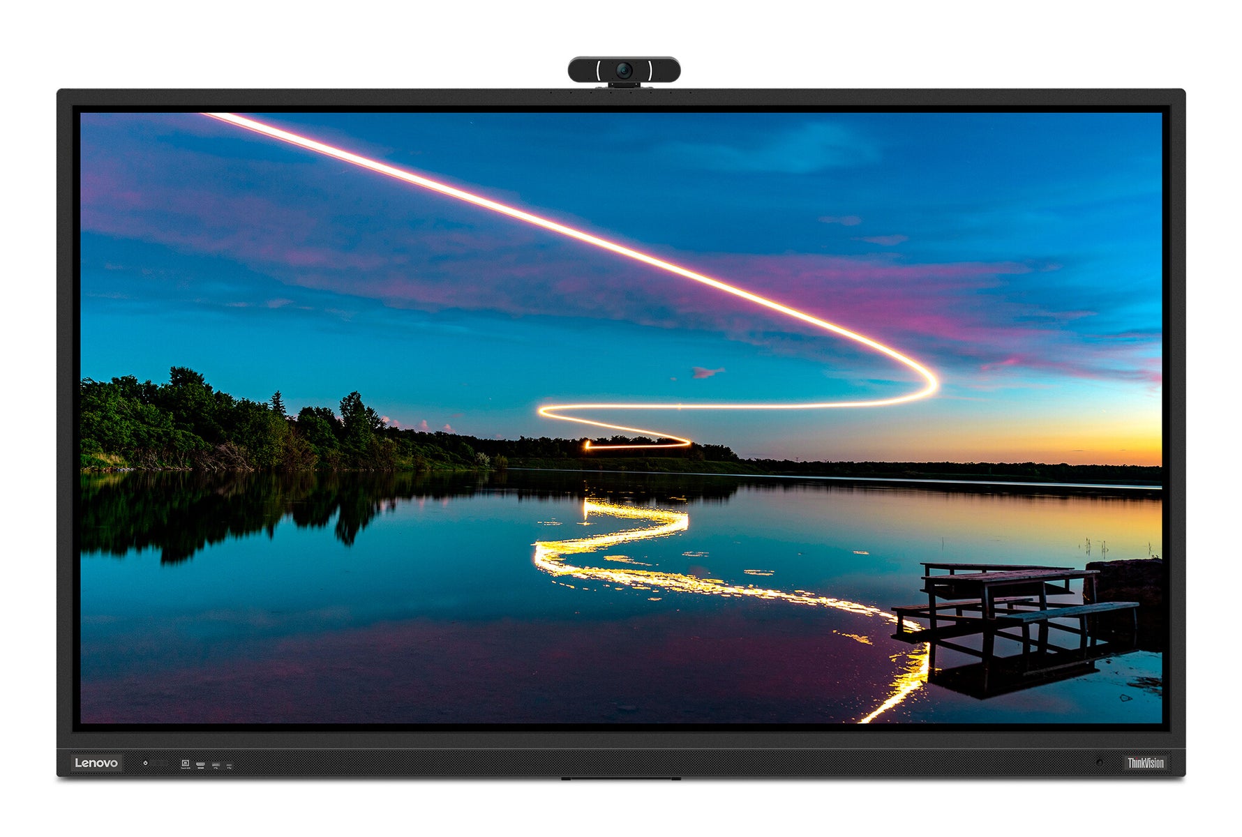 Lenovo ThinkVision T86 computer monitor 2,18 m (86") 3840 x 2160 Pixels 4K Ultra HD LED Touchscreen Zwart