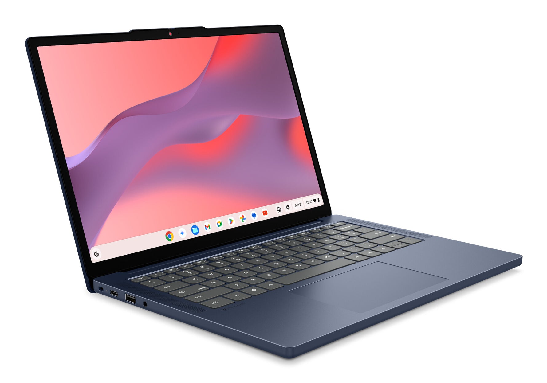 Lenovo Chrome 14M8911 MediaTek Kompanio 540 Chromebook 35,6 cm (14") WUXGA 8 GB LPDDR5x-SDRAM 128 GB UFS Wi-Fi 6E (802.11ax) ChromeOS Belgisch Blauw
