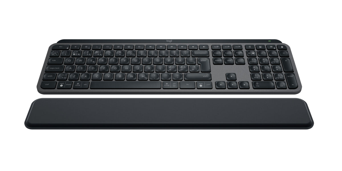 LOGITECH MX Keys S - GRAPHITE - PAN - BT - N/A - NORDIC-613 - PLUS PALMREST
