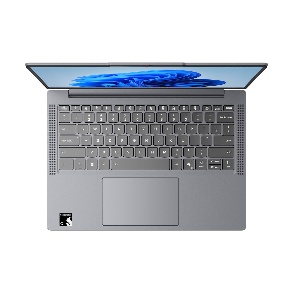 Lenovo IdeaPad Slim 3 14Q7X11 Snapdragon C1-10-100 Laptop 35,6 cm (14") WUXGA 8 GB LPDDR5x-SDRAM 128 GB UFS Wi-Fi 6E (802.11ax) Windows 11 Home Grijs Engels