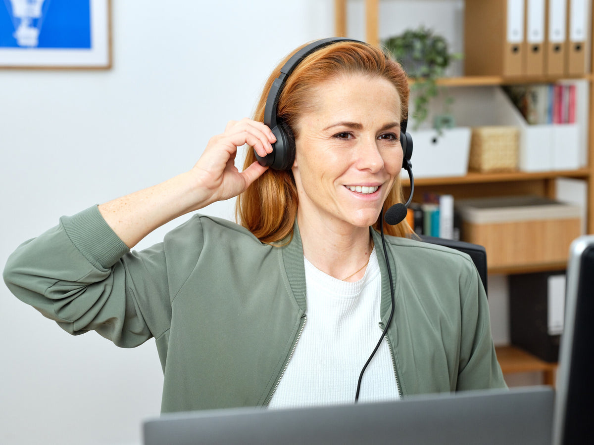 Trust Ayda ENC-headset - Hoofdtelefoon met omgevingsgeluidonderdrukking - USB-aansluiting - Microfoon met ENC - Zwart