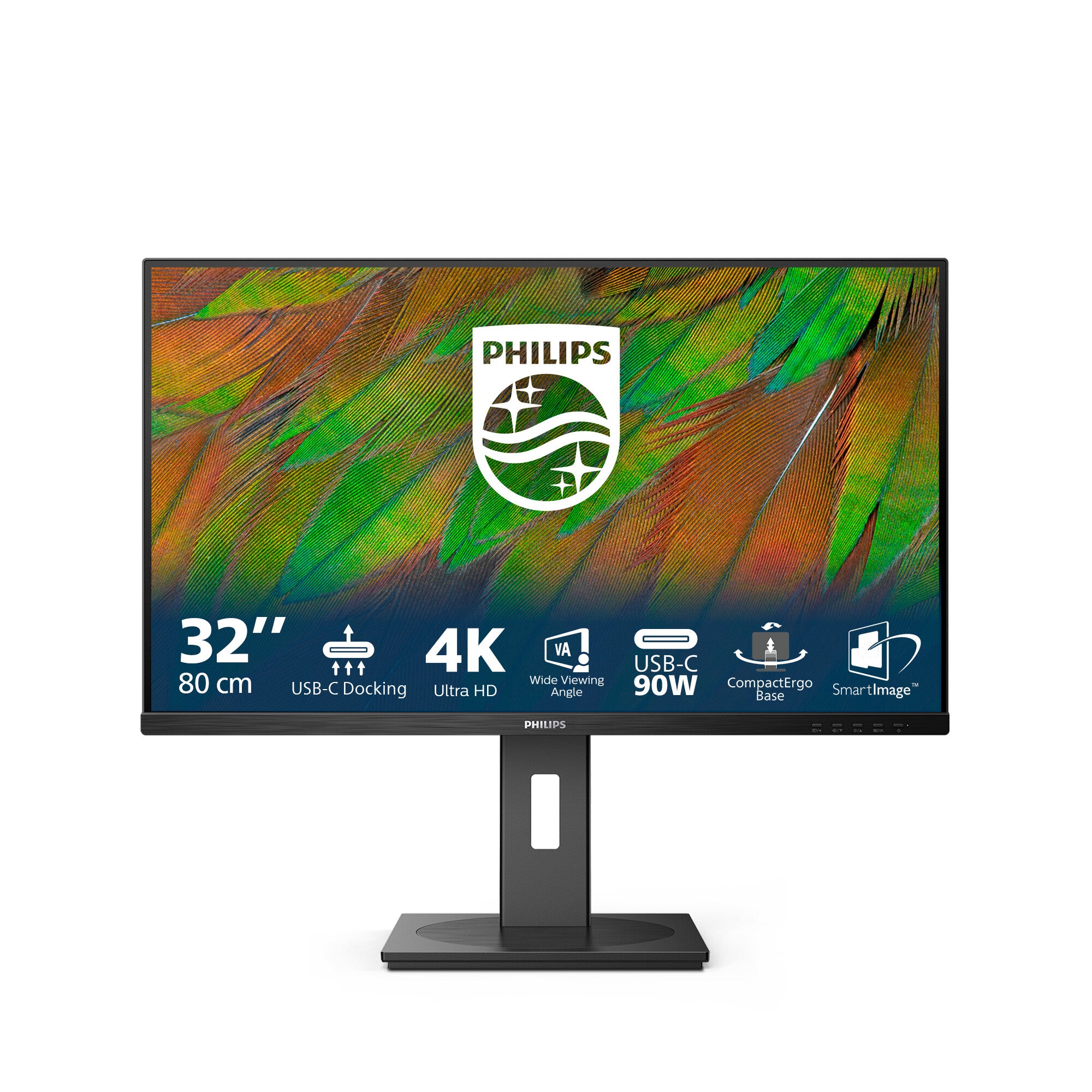 Philips 3000 series 32B1U3900/00 computer monitor 80 cm (31.5") 3840 x 2160 Pixels 4K Ultra HD LCD Zwart