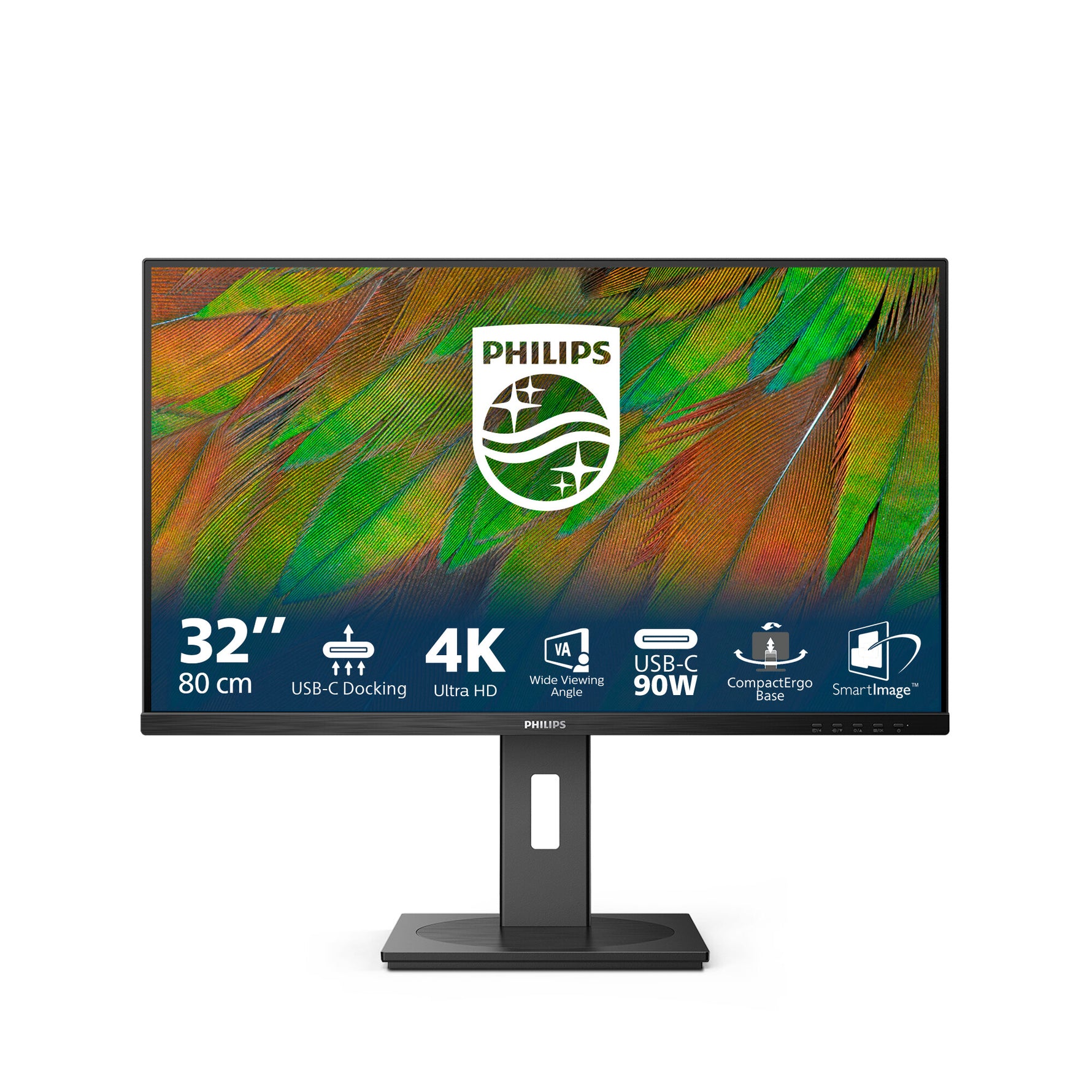 Philips 3000 series 32B1U3900/00 computer monitor 80 cm (31.5") 3840 x 2160 Pixels 4K Ultra HD LCD Zwart