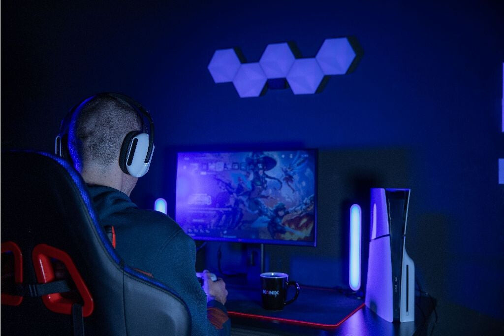 Konix Skylite Headset Bedraad Hoofdband Gamen Zwart, Wit