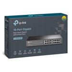 TP-Link TL-SG1016PE netwerk-switch Managed L2 Gigabit Ethernet (10/100/1000) Power over Ethernet (PoE) Zwart