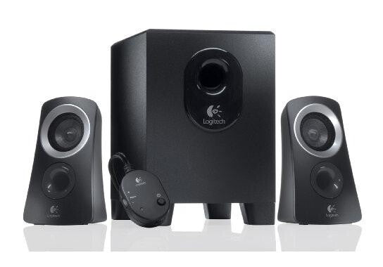 Logitech Z313 Speakerset [2.1 CH, 25 W, 48 - 20000Hz, 2-way, 2x satellite, 1x subwoofer, Black]