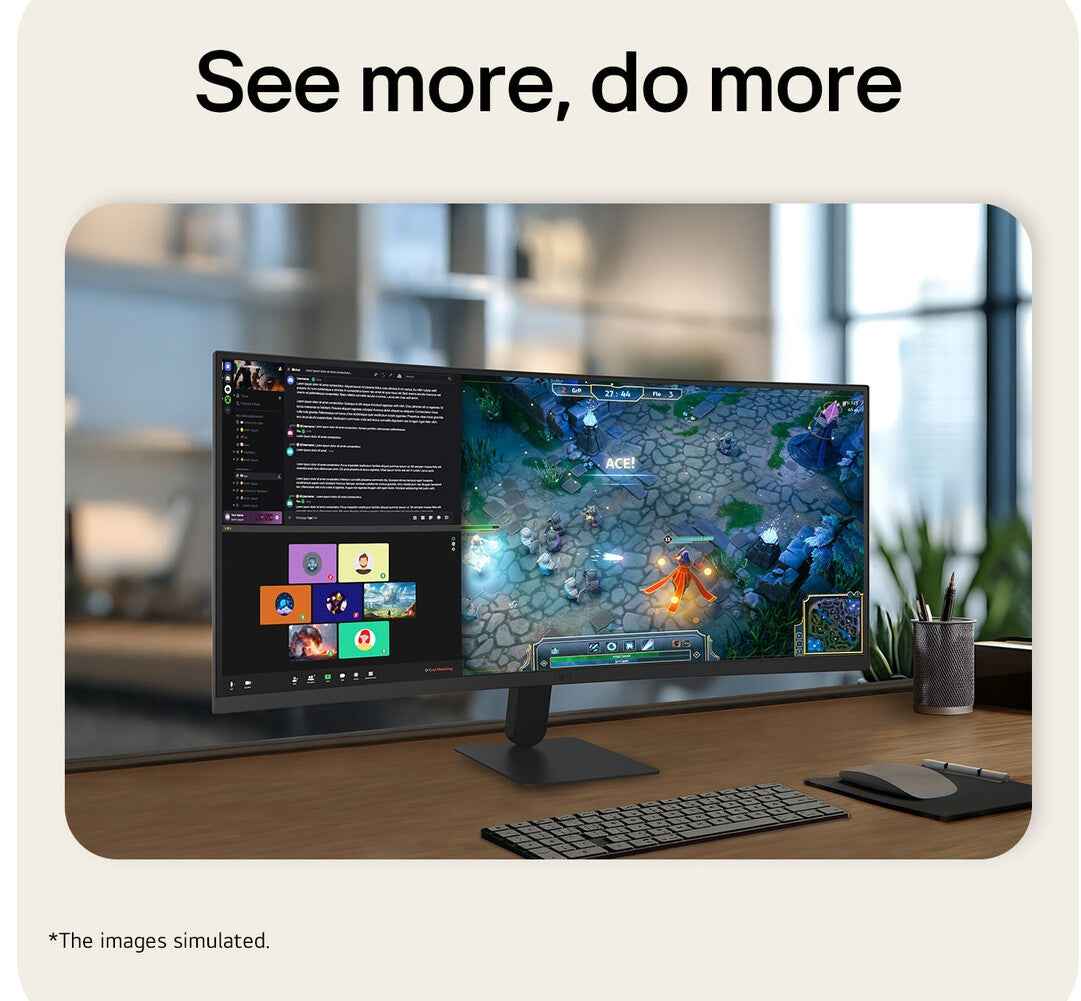 LG 34U601B-B computer monitor 86,4 cm (34") 3440 x 1440 Pixels Dual WQHD LCD Zwart