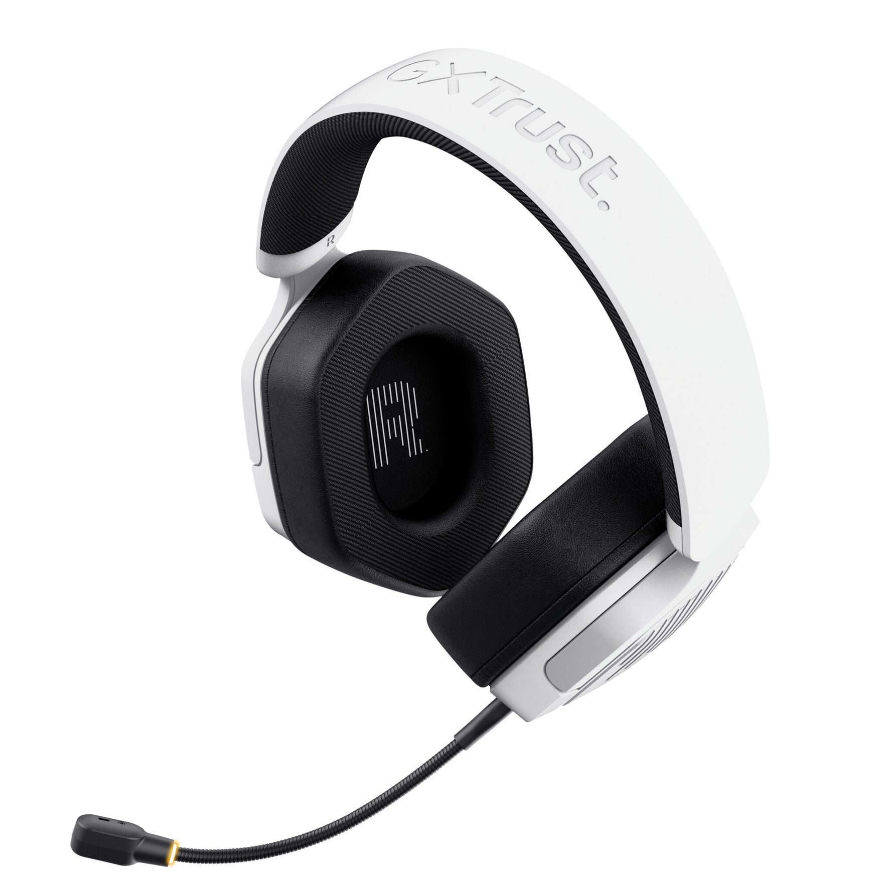 Trust GXT 493W Carus Headset Bedraad en draadloos Hoofdband, Helm Gamen USB Type-C / USB Type-A Bluetooth Wit