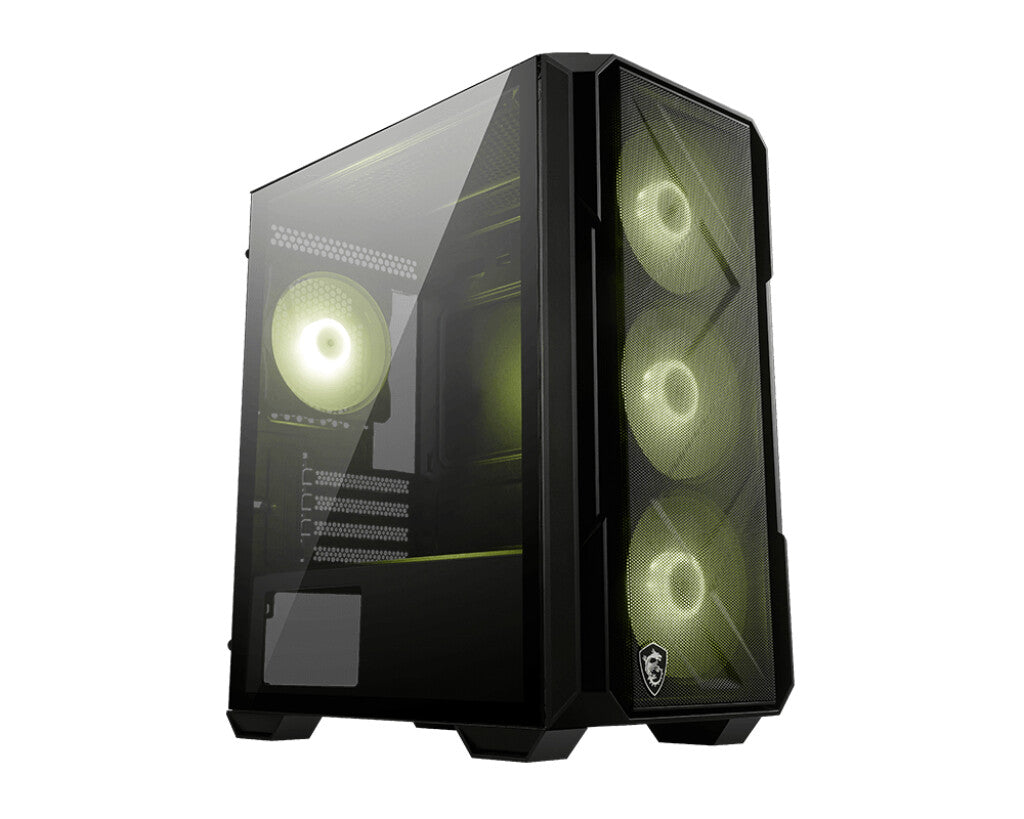 MSI MAG FORGE M120R AIRFLOW computerbehuizing Mini Tower Zwart, Transparant