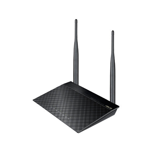 ASUS RT-N12E C1 N300 draadloze router Fast Ethernet Single-band (2.4 GHz) Zwart, Metallic
