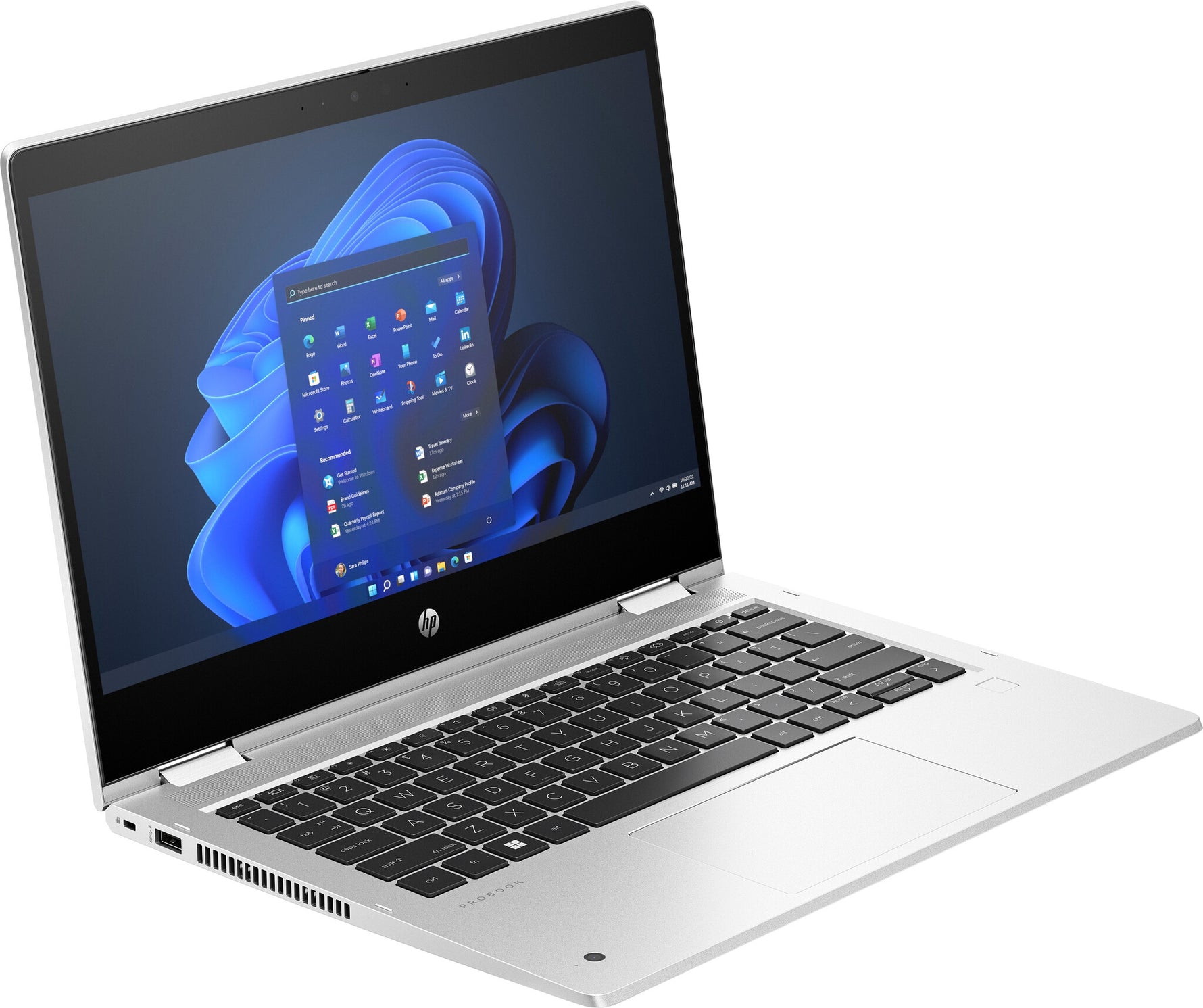 HP Pro x360 435 G10 AMD Ryzen™ 5 7530U Hybride (2-in-1) 33,8 cm (13.3") Touchscreen Full HD 8 GB DDR4-SDRAM 256 GB SSD Windows 11 Pro Zilver