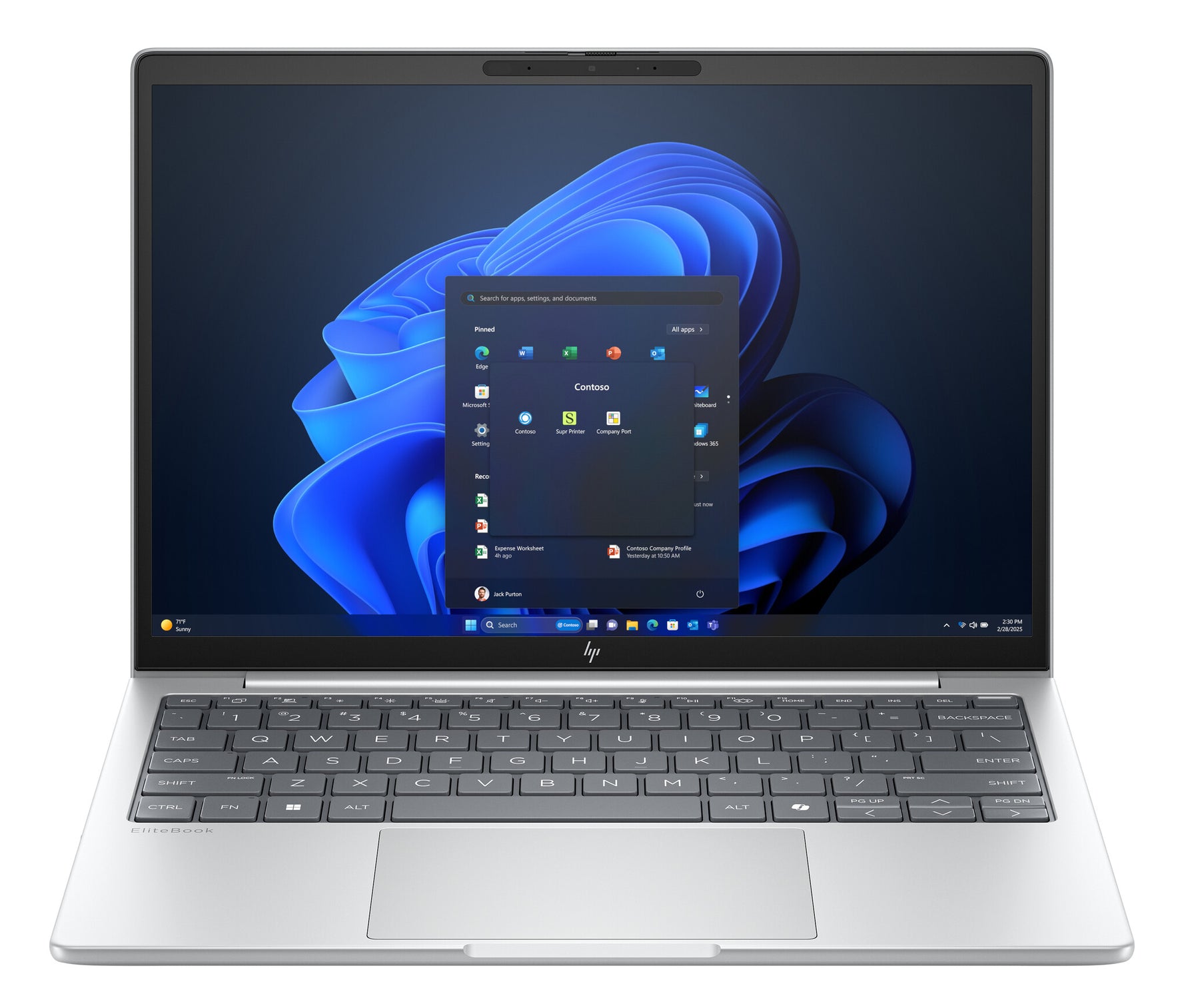 HP EliteBook 8 G1i AI Wolf Pro Security Edition Intel Core Ultra 5 225U Laptop 33,8 cm (13.3") WUXGA 16 GB LPDDR5x-SDRAM 512 GB SSD Wi-Fi 6E (802.11ax) Windows 11 Pro AI PC Zilver