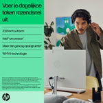 HP 24-cr0059nd 24 inch All-in-One Intel® Core™ i5 i5-1335U 60,5 cm (23.8") 1920 x 1080 Pixels Alles-in-één-pc 16 GB DDR4-SDRAM 1 TB SSD Windows 11 Home Wi-Fi 6 (802.11ax) Wit