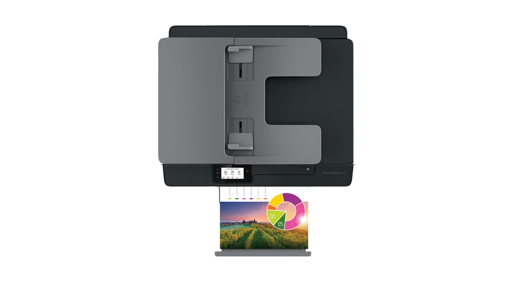 HP Smart Tank Plus 570 Draadloos All-in-One Kleur Printer, Kopieerapparaat, scanner
