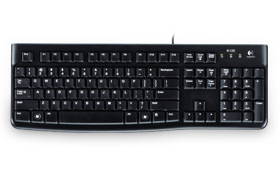 LOGITECH K120 Corded Keyboard black USB OEM EMEA (ITA)