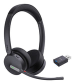 Yealink WH64 Hybrid Dual Teams Headset Draadloos Hoofdband Kantoor/callcenter Micro-USB Bluetooth Zwart