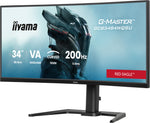 iiyama G-MASTER GCB3484WQSU-B2 34IN PRO-GAMING 0.4MS VA LCD 3440X144 computer monitor 86,4 cm (34") 3440 x 1440 Pixels UltraWide Quad HD Zwart