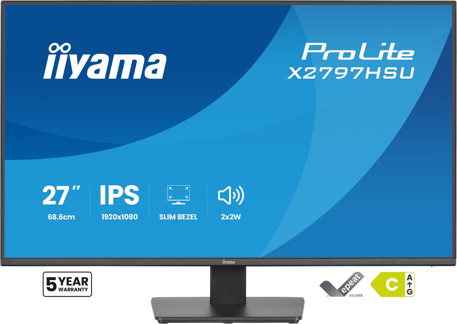 iiyama ProLite X2797HSU-B1 computer monitor 68,6 cm (27") 1920 x 1080 Pixels Full HD LED Zwart