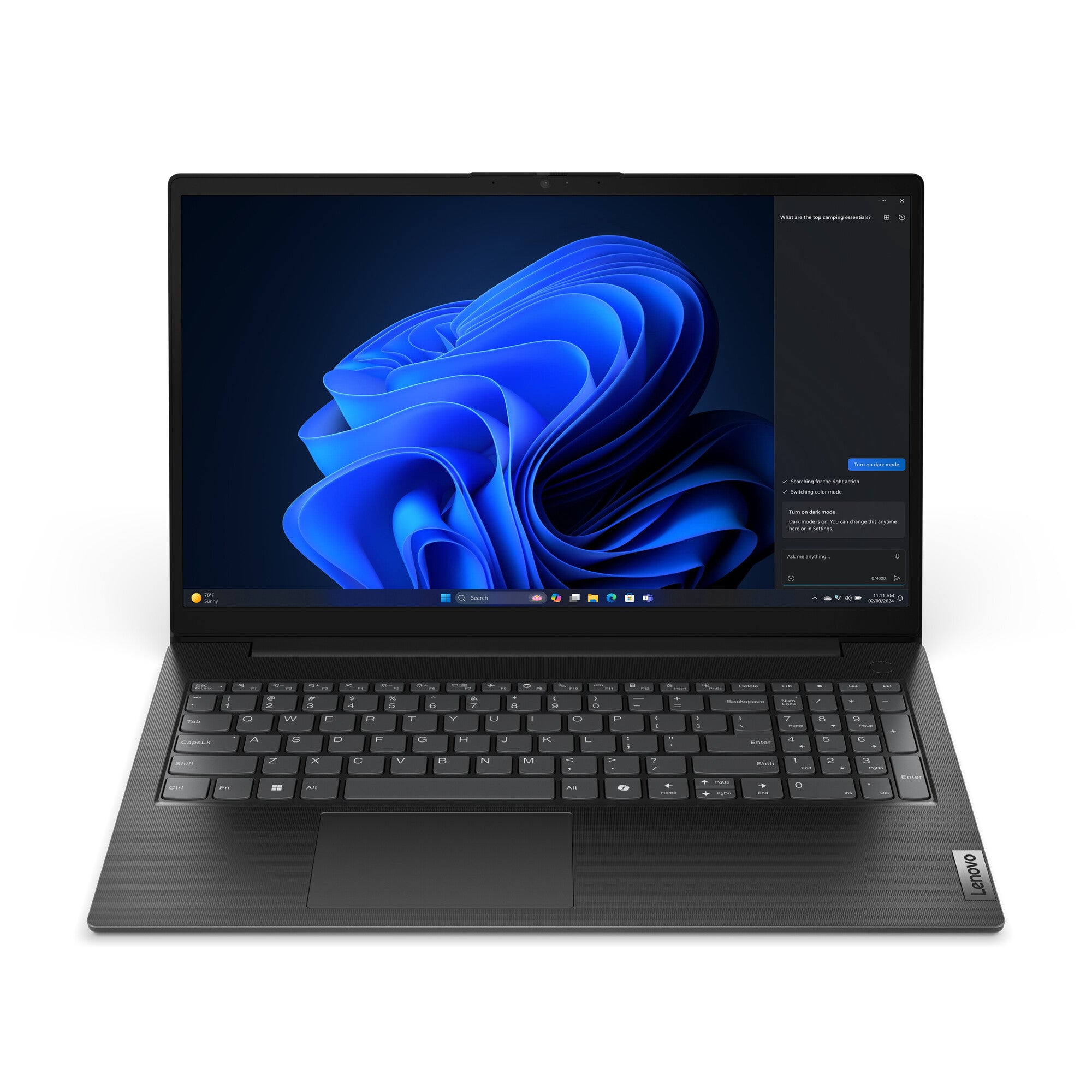 Lenovo V15 G5 IRL Intel® Core™ i5 i5-13420H Laptop 39,6 cm (15.6") Full HD 16 GB DDR5-SDRAM 512 GB SSD Wi-Fi 6 (802.11ax) Windows 11 Pro Engels Zwart