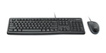 LOGITECH MK120 corded Desktop black USB (US)