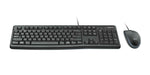 LOGITECH MK120 corded Desktop USB Keyboard + Mouse 1000dpi (DE)