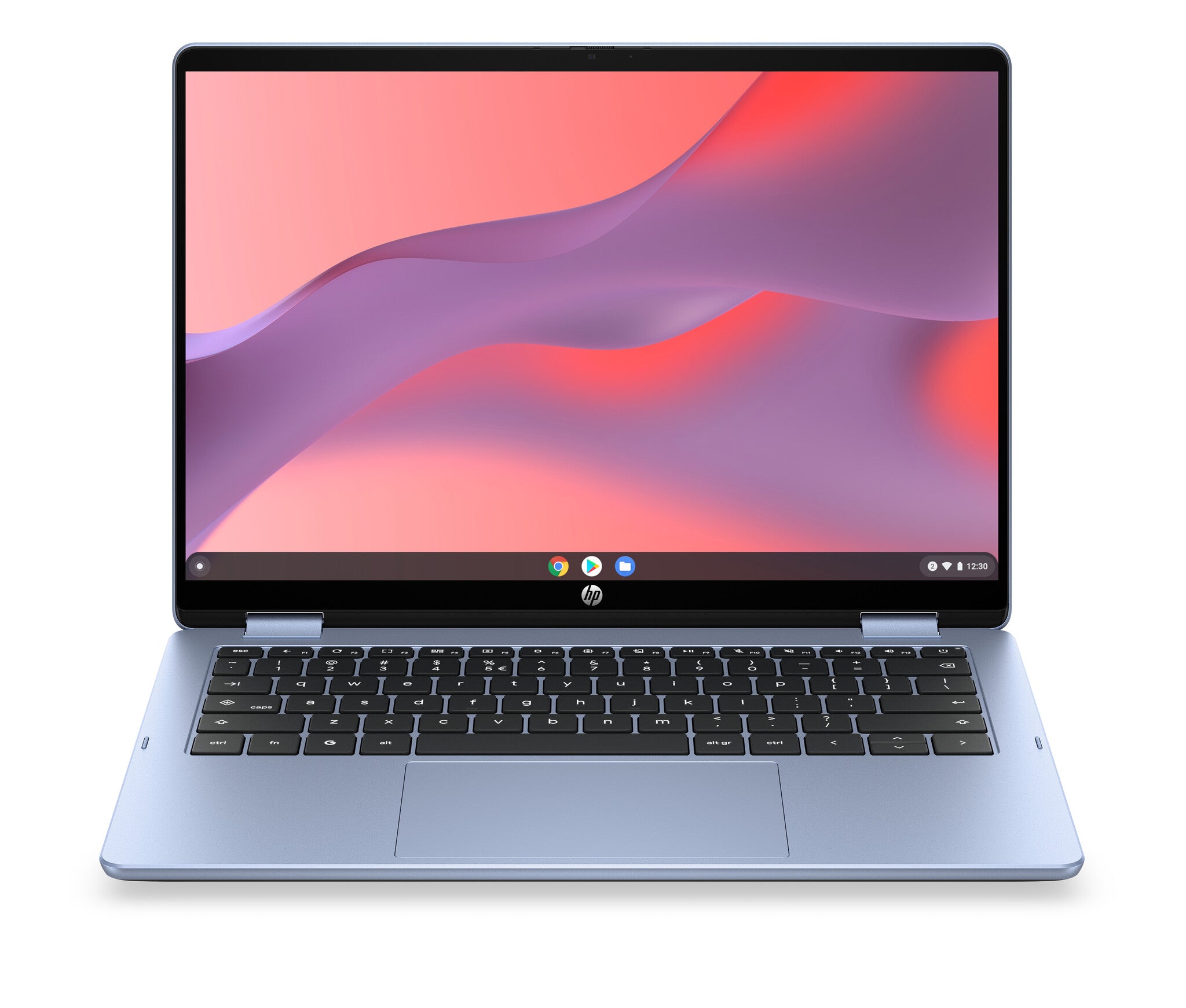 HP 14b-ce0038ndx Intel® N N150 Chromebook 35,6 cm (14") Touchscreen 2K 8 GB LPDDR5-SDRAM Wi-Fi 6 (802.11ax) ChromeOS Blauw QWERTY