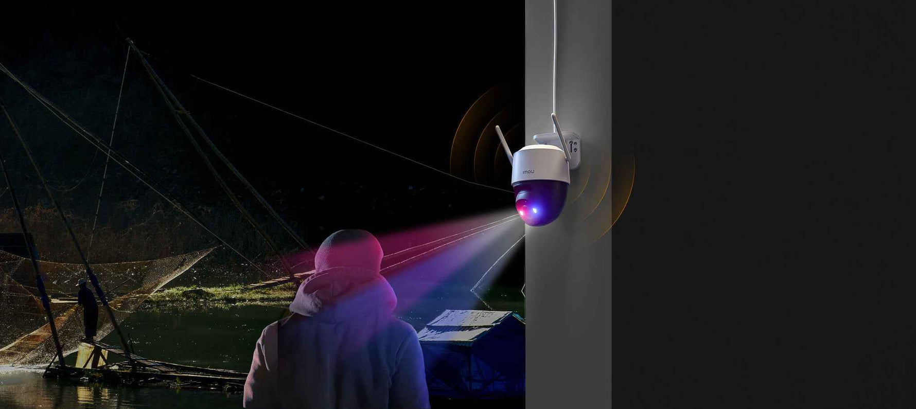 Imou Cruiser SC 4G 3MP Bolvormig IP-beveiligingscamera Buiten 2304 x 1296 Pixels Plafond/muur