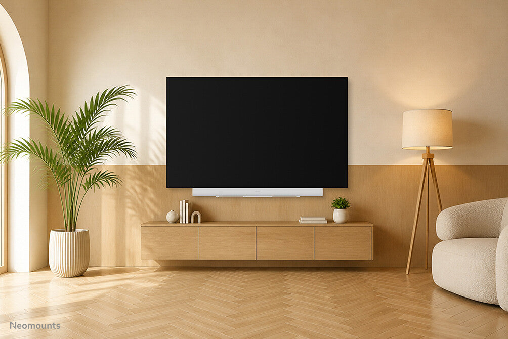 Neomounts AV35-727WH1 TV-beugel voor Sonos Arc & Arc Ultra - eenvoudige installatie - wit