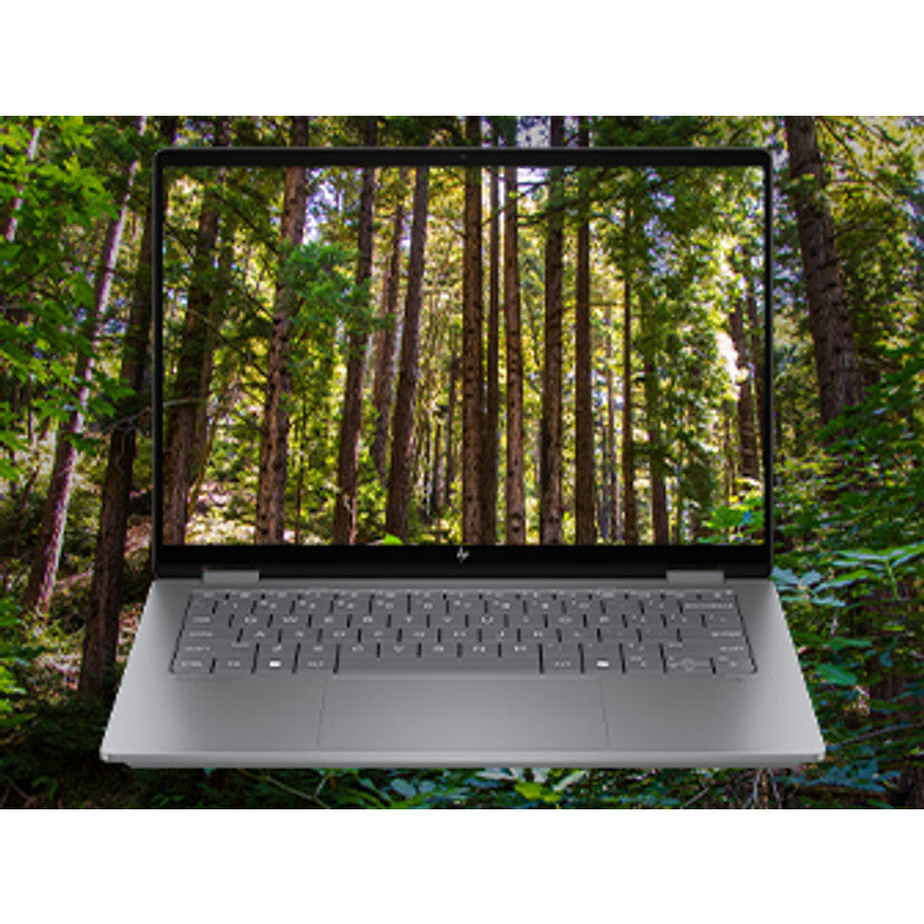HP OmniBook X FlipNGAI 14-fk0070nd NL Copilot+ PC AMD Ryzen AI 7 350 Hybride (2-in-1) 35,6 cm (14") Touchscreen 3K 16 GB LPDDR5x-SDRAM 1 TB SSD Wi-Fi 7 (802.11be) Windows 11 Home Zilver