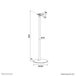 Neomounts FL45-723BL1 Vloerstandaard voor Sonos Era 300 - 85 cm hoogte - zwart