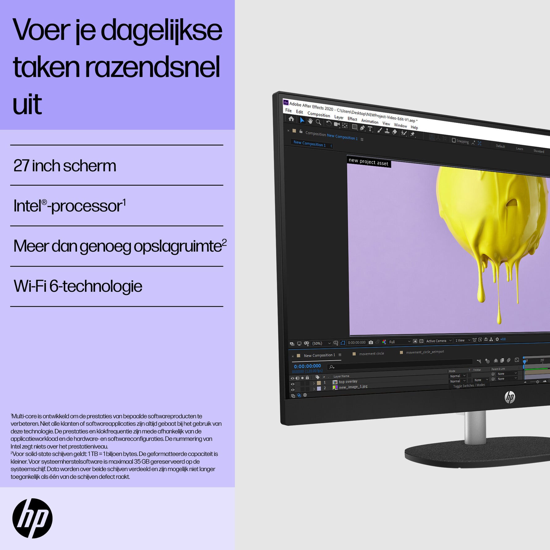 HP All-in-One 27-cr0071nd Intel Core i7-1355U 27inch FHD AG 16GB DDR4 512GB PCIe NVMe SSD W11H Shell White Intel® Core™ i7 68,6 cm (27") 1920 x 1080 Pixels Alles-in-één-pc DDR4-SDRAM Windows 11 Home Wi-Fi 6 (802.11ax) Wit