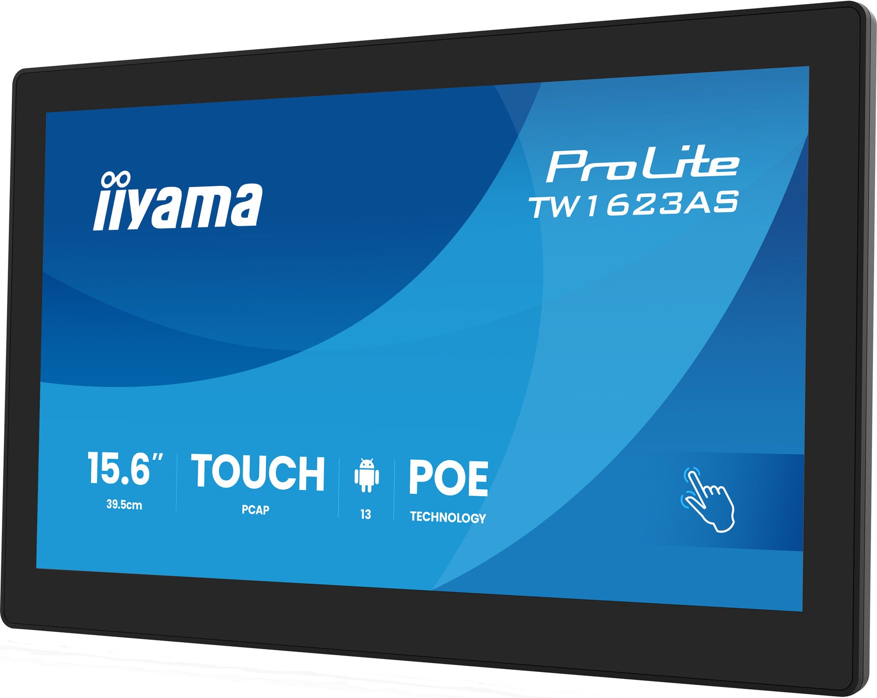 iiyama TW1623AS-B3P computer monitor 39,6 cm (15.6") 1920 x 1080 Pixels Full HD LED Touchscreen Zwart