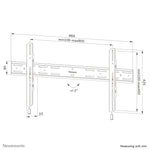 Neomounts WL30S-850BL18 TV-beugel wand 43-86" - vlak - vergrendelbaar - snelle installatie