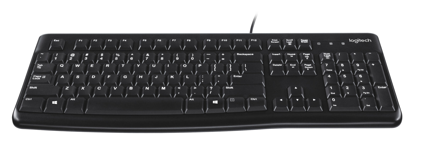 Logitech K120  Business Style Usb Keyboard [USB, 104-Key, Numpad, Durable, Black]