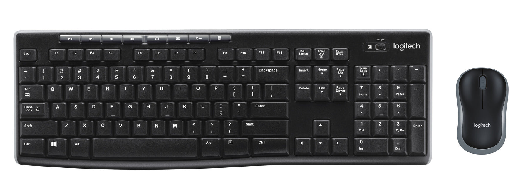 LOGITECH MK270 draadloos desktop USB zwart (VK)