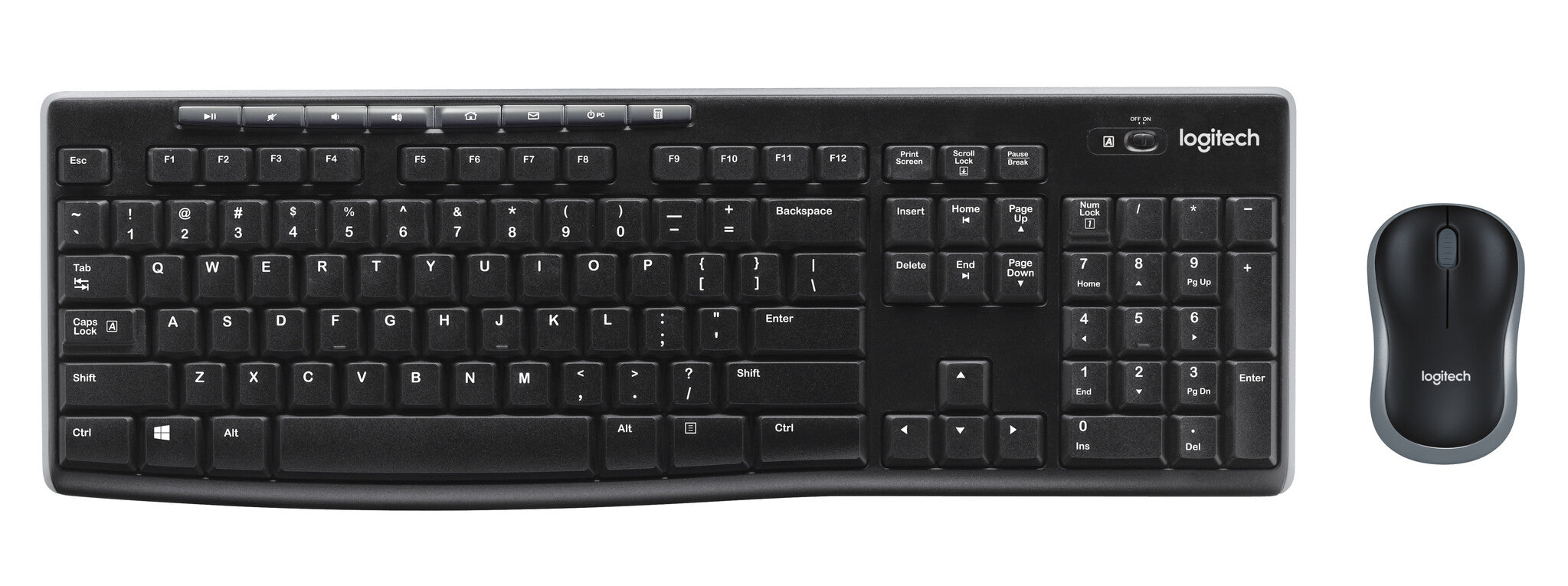 LOGITECH MK270 Draadloze Combo Toetsenbord en muis set draadloos 2.4 GHz Nordic (PAN)