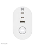 Neomounts DS22-840WH6 Bureaucontactdoos met klem en USB-C en USB-A poorten - Quick-charge