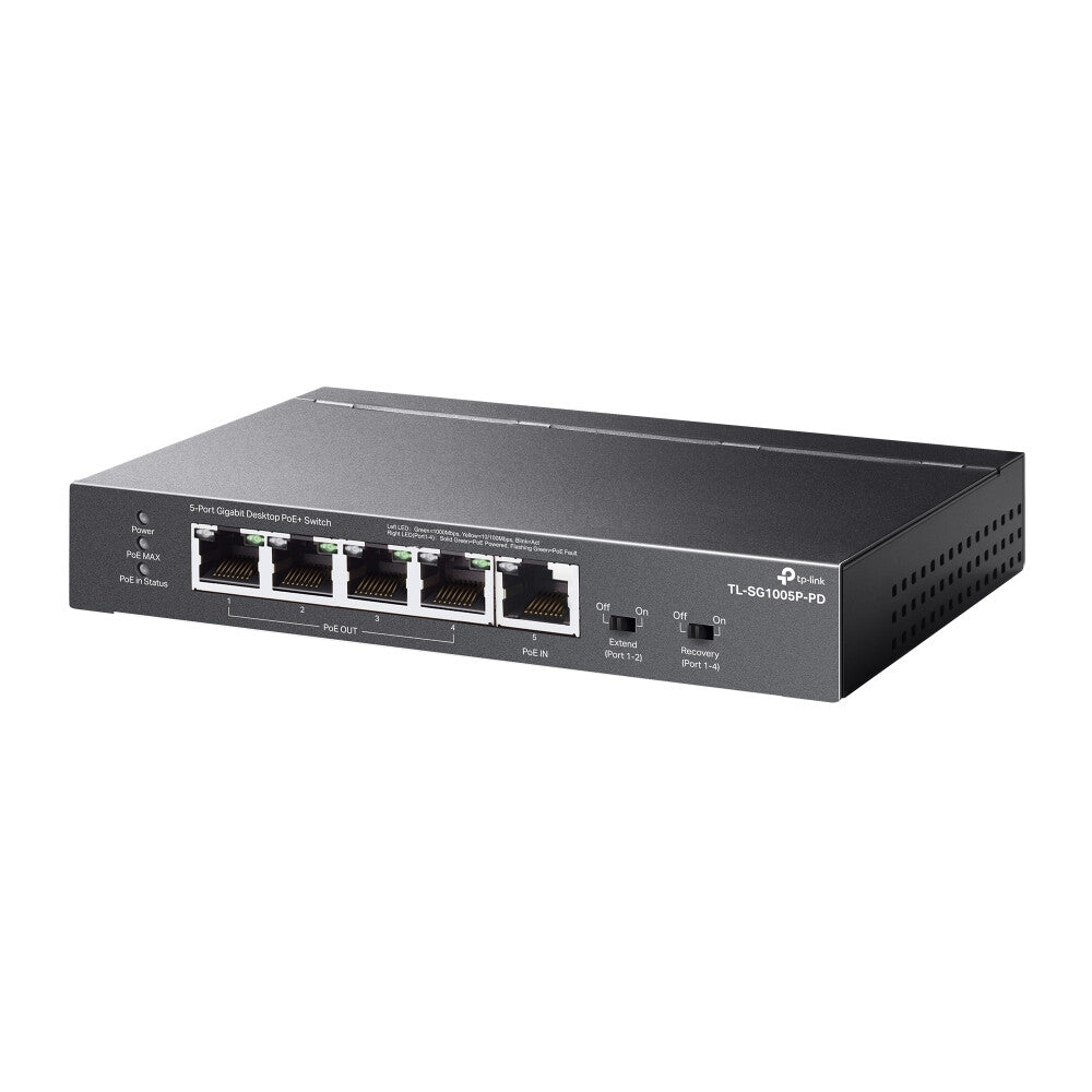TP-Link TL-SG1005P-PD netwerk-switch Gigabit Ethernet (10/100/1000) Power over Ethernet (PoE) Zwart