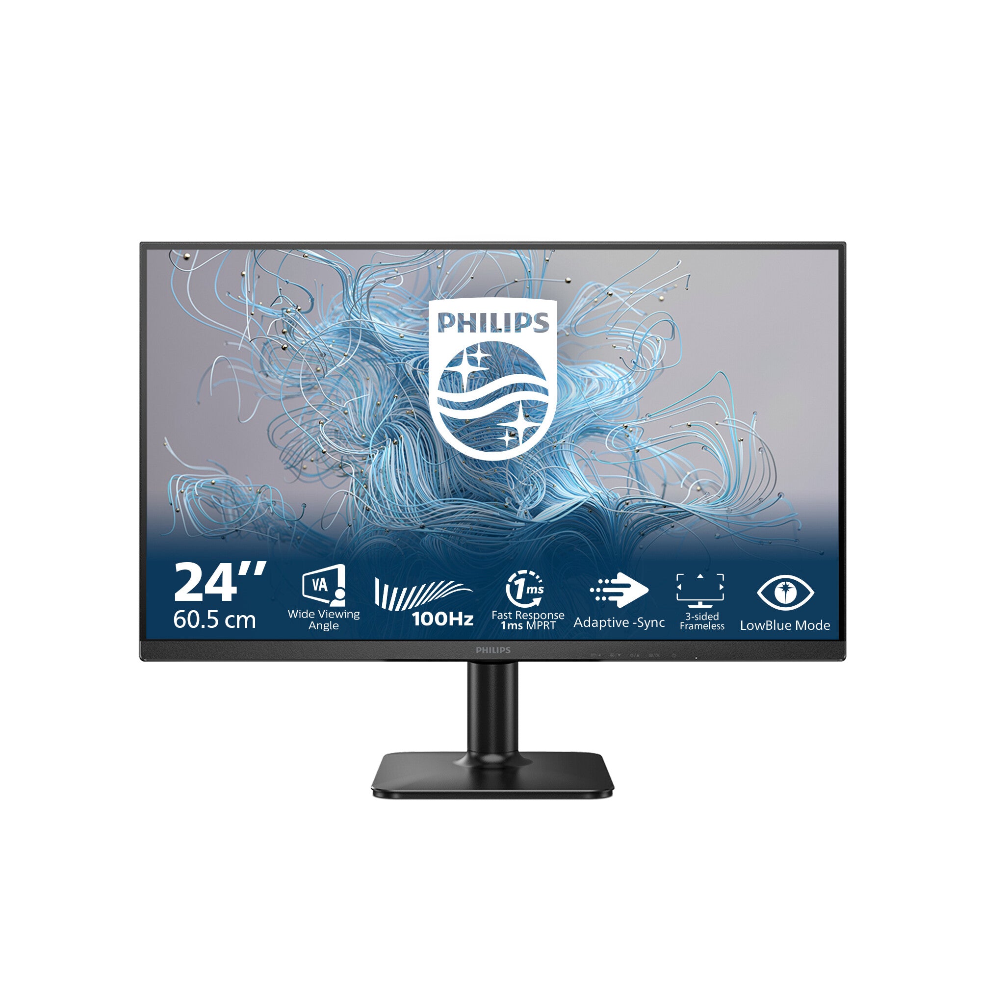 Philips 1000 series 24E2N1100LB/00 computer monitor 60,5 cm (23.8") 1920 x 1080 Pixels Full HD LCD Zwart