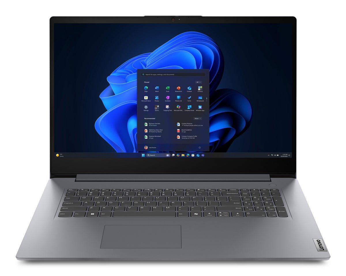 Lenovo V17 G7 IWC Intel Core 7 350 Laptop 43,9 cm (17.3") Full HD 16 GB DDR5-SDRAM 512 GB SSD Wi-Fi 6 (802.11ax) Windows 11 Pro Grijs Engels