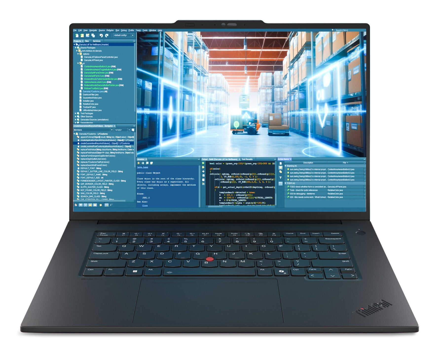 Lenovo ThinkPad P1 Gen 8 Intel Core Ultra 7 255H Mobiel werkstation 40,6 cm (16") Touchscreen 3.2K 32 GB LPDDR5x-SDRAM 1 TB SSD NVIDIA RTX PRO 2000 Blackwell Wi-Fi 7 (802.11be) Windows 11 Pro Engels Zwart