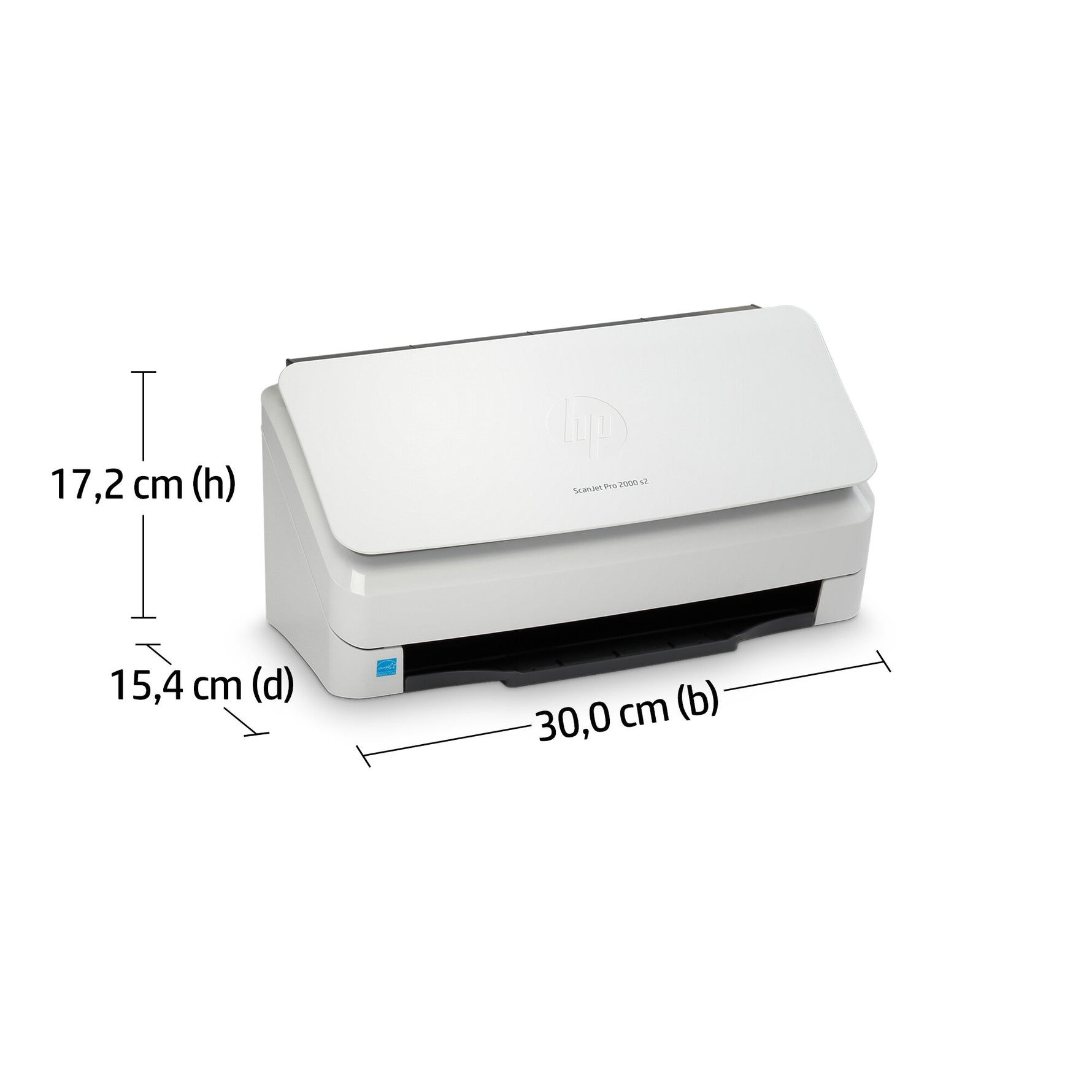 HP ScanJet Pro 2000 s2 Paginascanner 600 x 600 DPI A4 Zwart, Wit