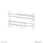 Neomounts ADM-875BL2 Dual screen adapter 42-65"