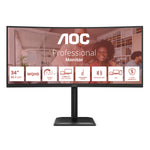 AOC E4 CU34E4CV computer monitor 86,4 cm (34") 3440 x 1440 Pixels UltraWide Quad HD LCD Zwart