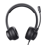 Trust Ayda USB Headset - USB-headset voor kantoor en gesprekken – Opklapbare microfoon – Volumeregeling in kabel – Zwart