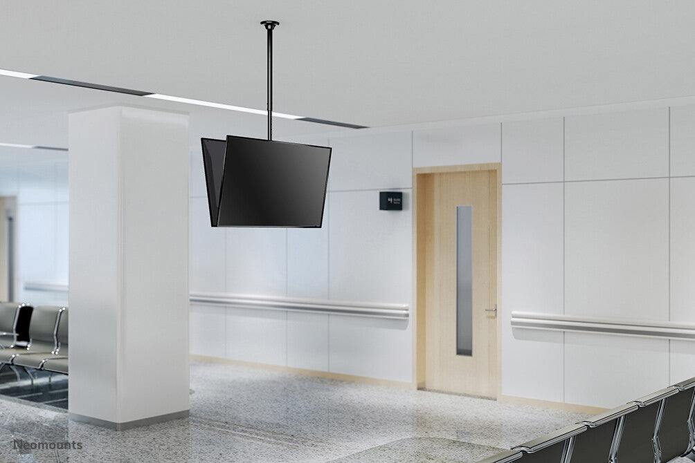 Neomounts FPMA-C340DBLACK Dual monitor/TV-beugel plafond 32-75