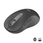 Logitech 910-006236 M650 L Signature Wireless Mouse, Right-hand, Optical, RF Wireless + Bluetooth