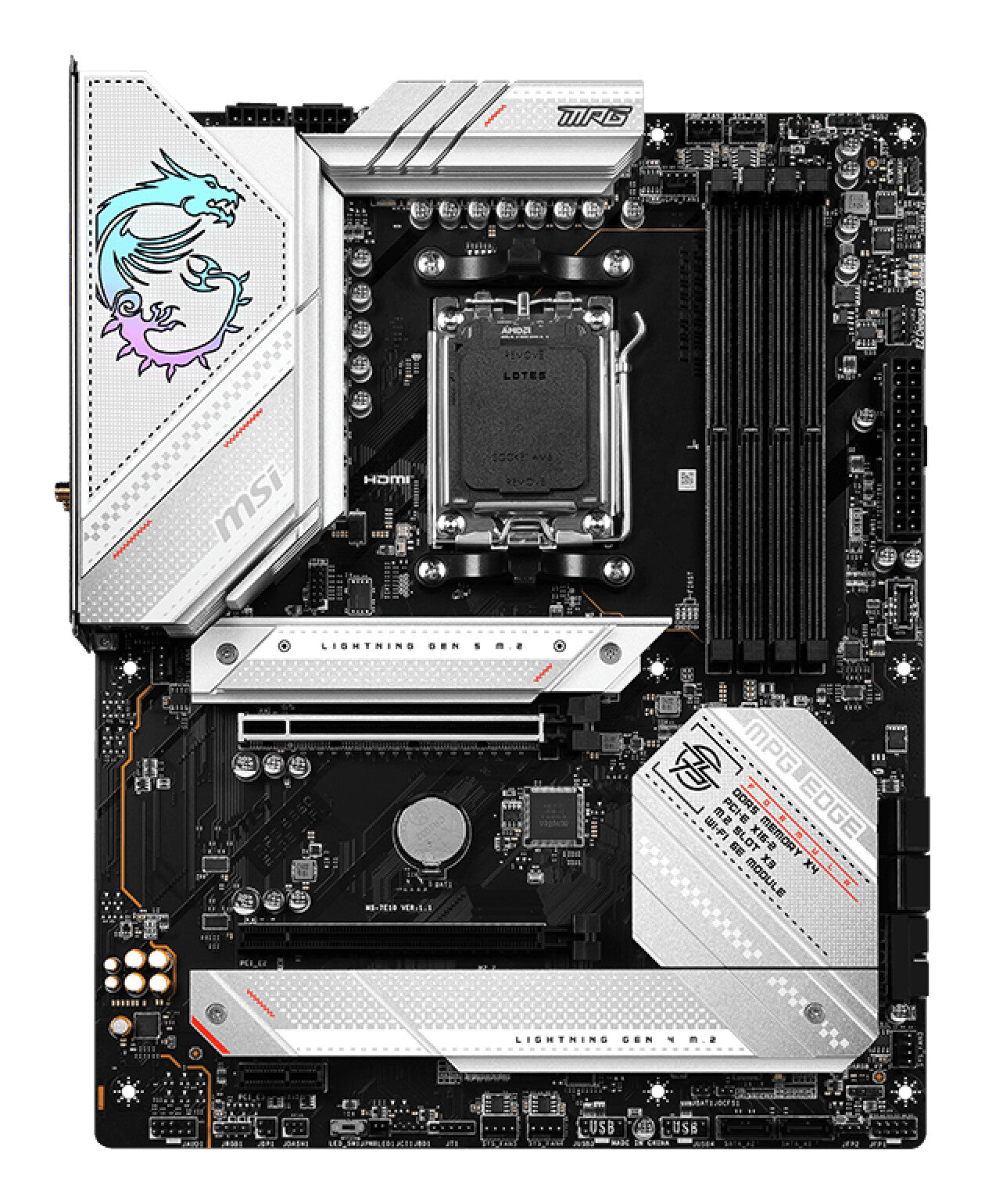 MSI MPG B650 EDGE WIFI moederbord AMD B650 Socket AM5 ATX