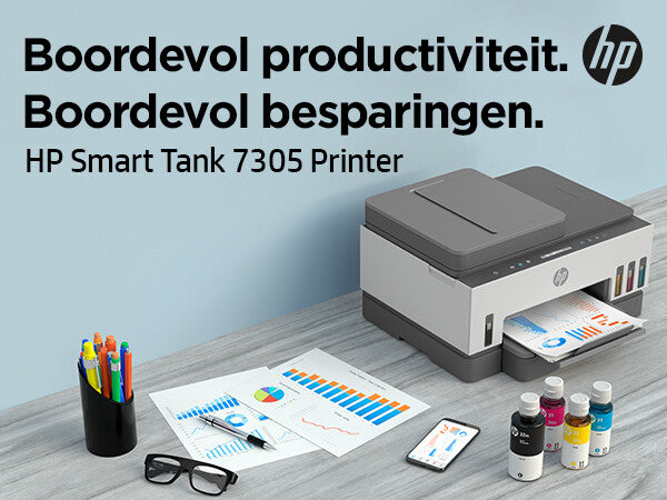 HP Smart Tank 7305 Draadloos All-in-One Kleur Printer, Dubbelzijdig printen; Kopieerapparaat, Scanner